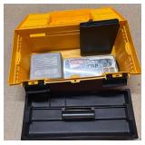 Yellow Plastic Tool Box with Tools