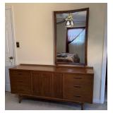 Broyhill Walnut Dresser with Mirror
