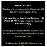 AUCTION INFO