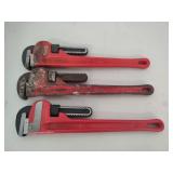 (3) 18' Pipe Wrenches