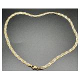 14K Gold Tri-Color Necklace