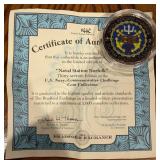 Naval Station Norfolk Coin with COA