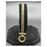 14K Yellow Gold Bracelet With Accents