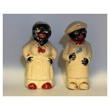 Vintage Black Americana Salt and Pepper Shakers