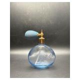 Blue Glass Perfume Atomizer