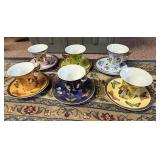 6 Classic Coffee & Tea Cups with Saucers