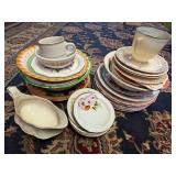 Dishware Including Plates, Bowls, and Cups