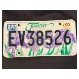 Tennessee State Parks License Plate w/Purple Iris