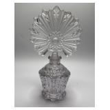 Cut Glass Perfume Bottle with Stopper