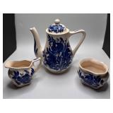 Hand Painted Ceramic Tea Set by Cash Family
