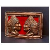 Copper-Toned Western Belt Buckle