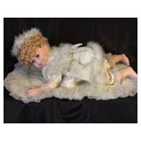 Porcelain Baby Doll in Angelic Outfit