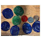 Embossed Glass Medallions