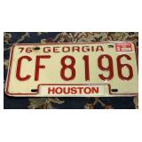 1976 Georgia License Plate