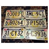 Six Tennessee License Plates, 1980s
