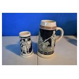 Vtg Pair German Steins