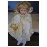 18' Shelf Sitting Angel Porcelain Doll