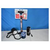 Air Pump, 12 V Spot Light, Coleman Lantern