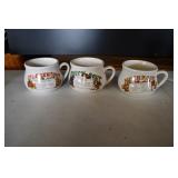 Set of 3 Vtg Soup Bowls