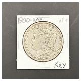 1900-O/cc  Morgan Silver Dollar VF+