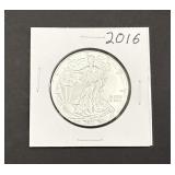 2016 Silver Eagle 1 oz Fine Silver Walking Liberty