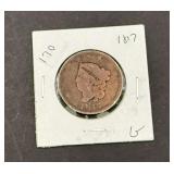 1817 US Cent Matron Head Large Cent