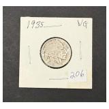1935 Indian Head Buffalo Nickel