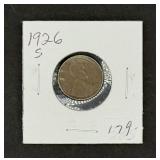 1926-S One Cent Wheat Penny