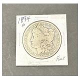 1894-D Morgan Silver Dollar Fine