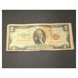 1953 Jefferson $2 Red Seal Certificate
