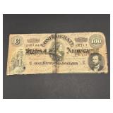 1864 CSA "Lucy Pickens" $100 Certificate