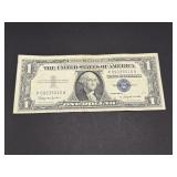 1957 Silver Certificate Rare 1 Dollar Blue Seal