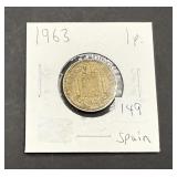 1963 1 Peso Spain