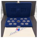 1992 Commemorative 25 Cents Canada (13) Set