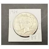 1924 Peace Silver Dollar