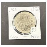 1922 1 Silver Peso Mexico