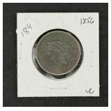 1856 US Cent Matron Head Large Cent