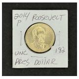 2014-P Roosevelt President Dollar Unc