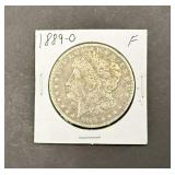 1889-O Morgan Silver Dollar F