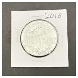 2016 Liberty Dollar 1 Oz. Fine Silver