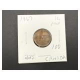 1967 1 Cent Proof Canada