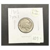 1913 Buffalo Nickel Type 1 better buffalo
