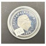 1979 Netherlands Antilles Silver 25 Gulden Proof