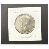1982-P Half Dollar uncirculated