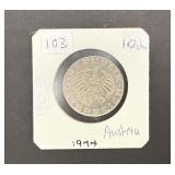 1974 Austria 10 Schilling
