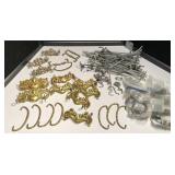 Large assortment of drawer pulls & hooks Large assortment of drawer pulls & hooks