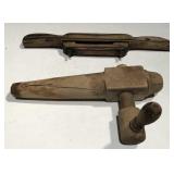 Primitive Spokeshave & Wood Barrel Spigot Primitive Spokeshave & Wood Barrel Spigot