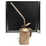 Antique Golden Rod 1.5 Pint Plunger Oil Can