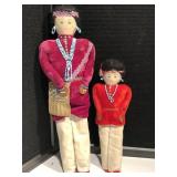 Father & Son Handmade Indian Dolls