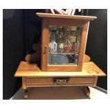 Oak Medicine Cabinet w/Mirror